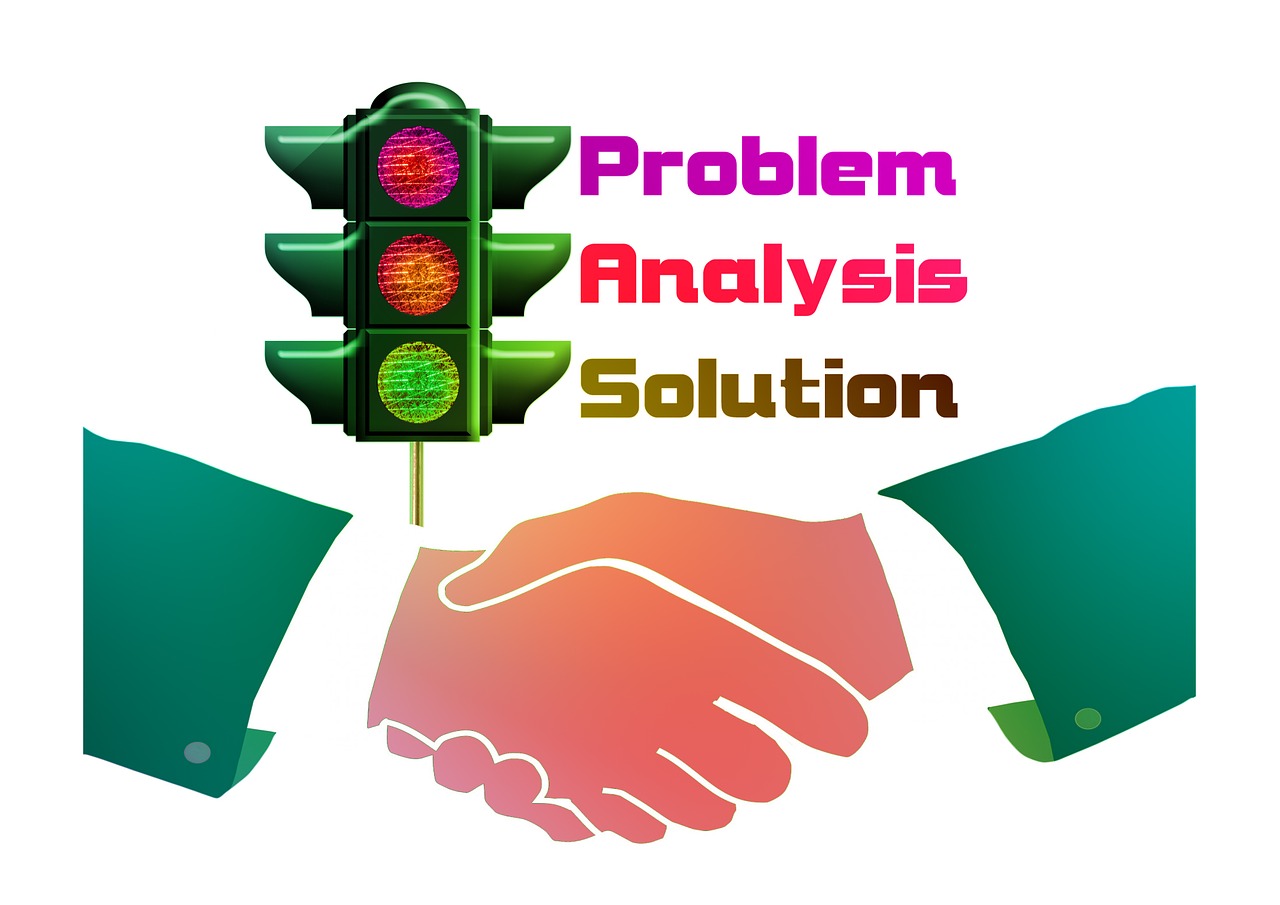 shaking hands, traffic lights, problem
